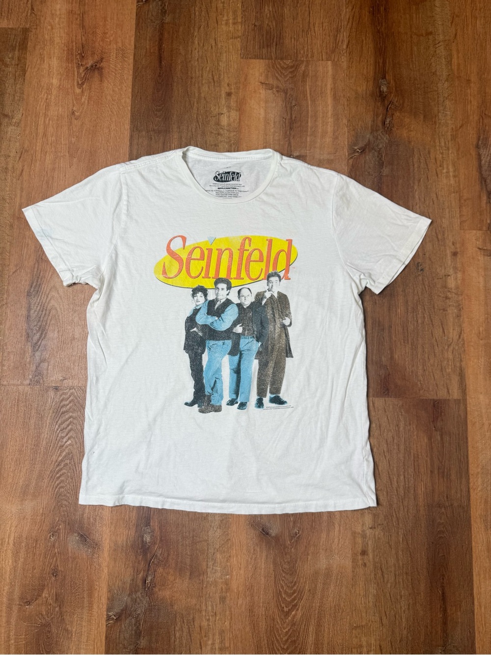 Seinfeld Graphic Crew Neck T-Shirt - White